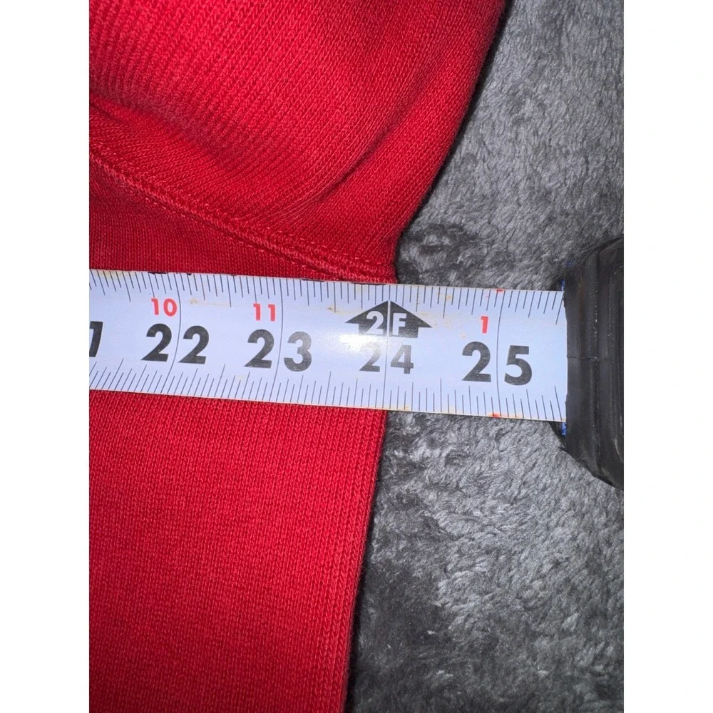 Polo Ralph Lauren Mens Red Quarter Zip Pullover‎ Cotton Sweater Large Navy Pony